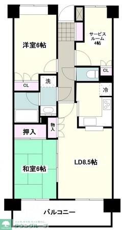 つきみ野南パーク・ホームズ弐番館の物件間取画像